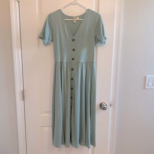 H&M Blue Midi Dress